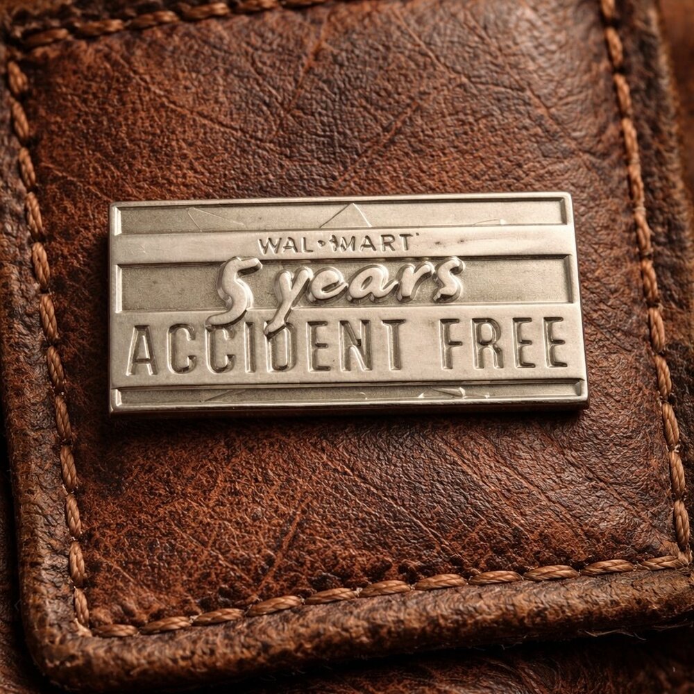 Walmart Store Employee Safety Vintage Lapel Pin